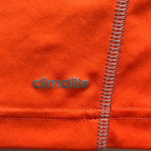 ADIDAS Orange & Grey Short Sleeve Running Shirt! S - Picture 5 of 6